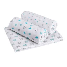 The White Cradle Infants Set Of 3 Printed Pure Organic Cotton Swaddle-14