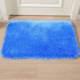 IVAZA Blue Microfibre 1400 GSM Bath Rugs-picture-0