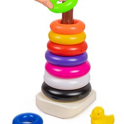 Ratnas Duck Ring Jumbo Stackers 9 Rings (Color & designed  May Vary) image 2