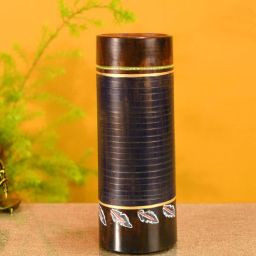 aakriti art creations Autumn Leaf Venus Blue Terracotta Table Vase-picture-26