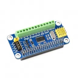 Waveshare High-Precision AD HAT For Raspberry Pi ADS1263 10-Ch 32-Bit ADC image 1