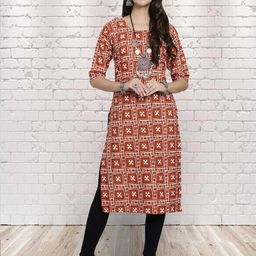 ethnic basket Cotton Embroidered Kurta-picture-41