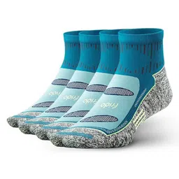 Frido Unisex Pack of 4 Small Active Quarter Length Socks-12