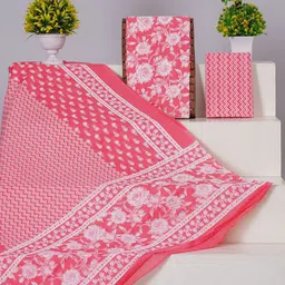 Shivanya Handicrafts Floral Printed Pure Cotton Unstitched Dress Material-image-40