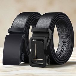 Provogue Men Set Of 2 Textured Belt-image-40