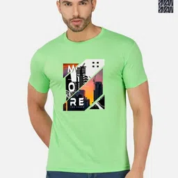 GLOBAL NOMAD Men 2 Printed Bio Finish Applique T-shirt-picture-13