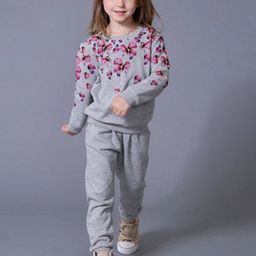 Pink Angel Unisex Kids Printed Pure Cotton Sweatshirt and Joggers-image-54