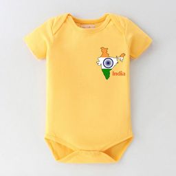 BLUSHES Infants Independence Day Theme Printed Pure Cotton Bodysuit-image-70
