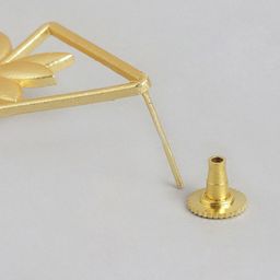 Anouk Gold-Plated Artificial Stones Studded Geometric Shaped Drop Earrings image 4