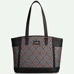 ZOUK Ethnic Motifs Printed Structured Tote Bag image 3