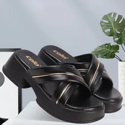 Colo Women Solid Open Toe Platform Heel Sandals-18