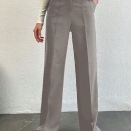Next One Women Smart High-Rise Easy Wash Pleated Trousers-picture-28