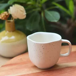 WEAVING HOMES White Solid Ceramic Glossy Mugs Set of Cups and Mugs image 2