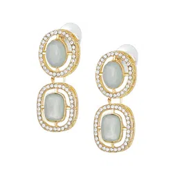 Mahi Multi Layerd Kundan Necklace and Earrings Set image 4