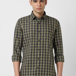 Van Heusen Sport Men Slim Fit Checked Cotton Casual Shirt-image-39
