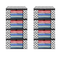 AMAK INC Black Fabric Multi-Utility Wardrobe Organisers-picture-41