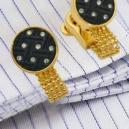 Curren Set Of 2 Stone Studded Cufflink-1