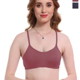 Viral Girl Women Pack of 2 Ruhi Full Coverage Non-Wired & Non Padded T-shirt Bra-image-96