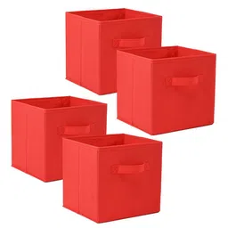 Kuber Industries Red 4 Pieces Drawer Organiser-picture-43