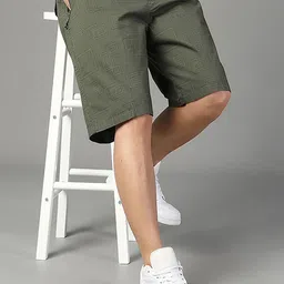 HERE&NOW Men Solid Regular Fit Shorts-image-56