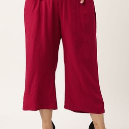 theRebelinme Women Relaxed High-Rise Easy Wash Trousers Plus Size-picture-42