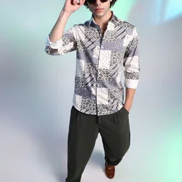 Campus Sutra Men Classic Paisley Botanic Printed Casual Shirt-image-41