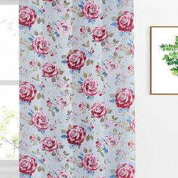 ANA Maroon & Blue Floral Room Darkening Window-image-83