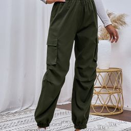SHINE N SHOW Women Relaxed Cargos Trousers-image-80