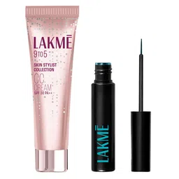 Lakme Set Of SPF 30 CC Cream & Eyeconic Liquid Eyeliner - 30g + 4.5ml-41