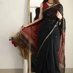 revika Woven Design Zari Pure Silk Kanjeevaram Saree-picture-9