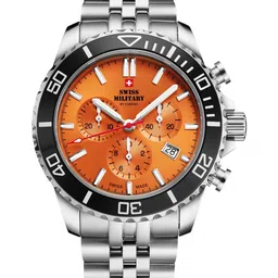Swiss Military by Chrono Men Dial & Stainless Steel Bracelet Style Straps Analogue Watch SM34103.05-picture-36