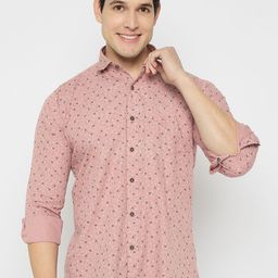 Duke Men Slim Fit Floral Opaque Printed Casual Shirt-image-98