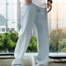 DAKWINS Men Mildly Distressed Jeans-image-92