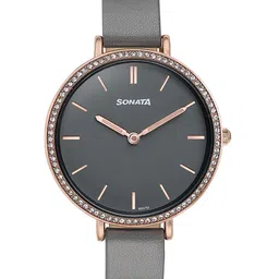 Sonata Women Dial & Stainless Steel Straps Analogue Watch 87070WL01-51