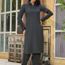 AKS Women Dobby Pathani Kurta-picture-19