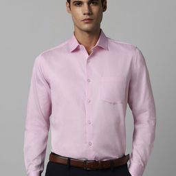 Allen Solly Men Regular Fit Solid Spread Collar Pure Cotton Formal Shirt-picture-34