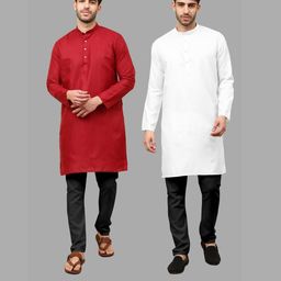 VS MALL Men Cotton Blend Kurta Sets-picture-13
