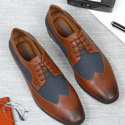 Kosher Men Round Toe Formal Derbys-image-7