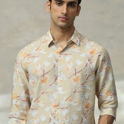 Mufti Men Slim Fit Spread Collar Floral Printed Casual Shirt-image-55