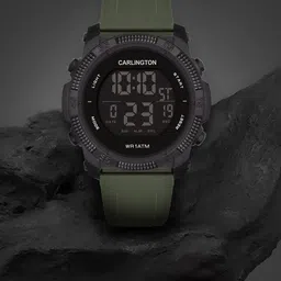 CARLINGTON Men Dial & Straps Digital Multi Function Watch Endurance 9133 Green-image-29