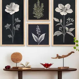 WALLLANE Brown 1 Piece Wood Floral and Botanical Wall Paintings-image-97