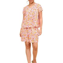 YELLOW BLOOM Women Printed Round Neck Top & Shorts Night Suits-image-16