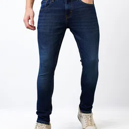 SPYKAR Men Cotton Slim Fit Light Fade Low-Rise Jeans-image-58