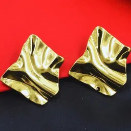 Stainless Steel Anti Tarnish Golden Western Earrings-image-49