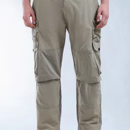 Flying Machine Men Relaxed Loose Fit Cargos Trousers-image-77