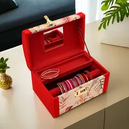 Aura Maroon Set of 1 Regular Jewellery Organiser Organisers-13