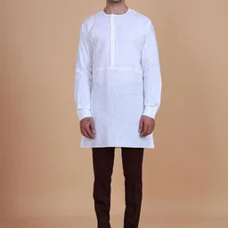 RR Blue Men Embroidered Chikankari Kurta-picture-52