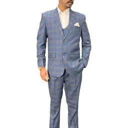 GARGIAN Master Cut Checked Regular Fit Suit-picture-33