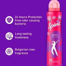 Spinz Set Of 2 Exotic Perfumed Deodorant - 200ml Each image 4
