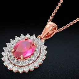 Joyalukkas Scarlet Glow Diamond Pendant -3.27 gm-image-44